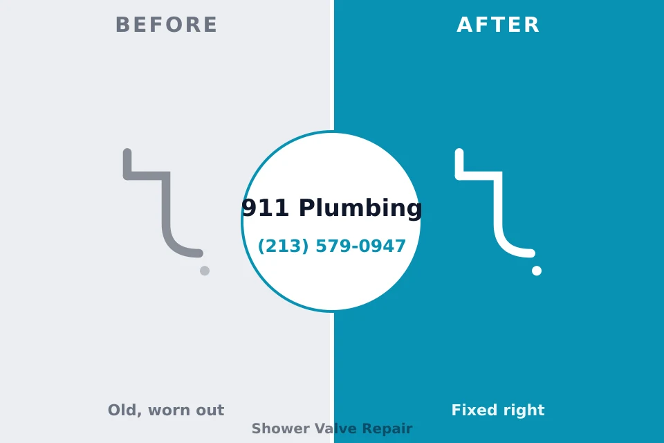 Before and after: plumbing repair Hartford City, IN
